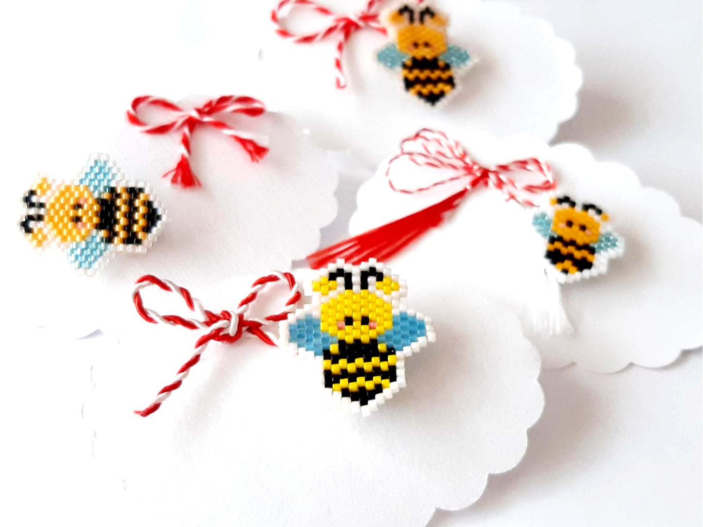 Brosa martisor albinuta - ❤️ Creatii Delicate