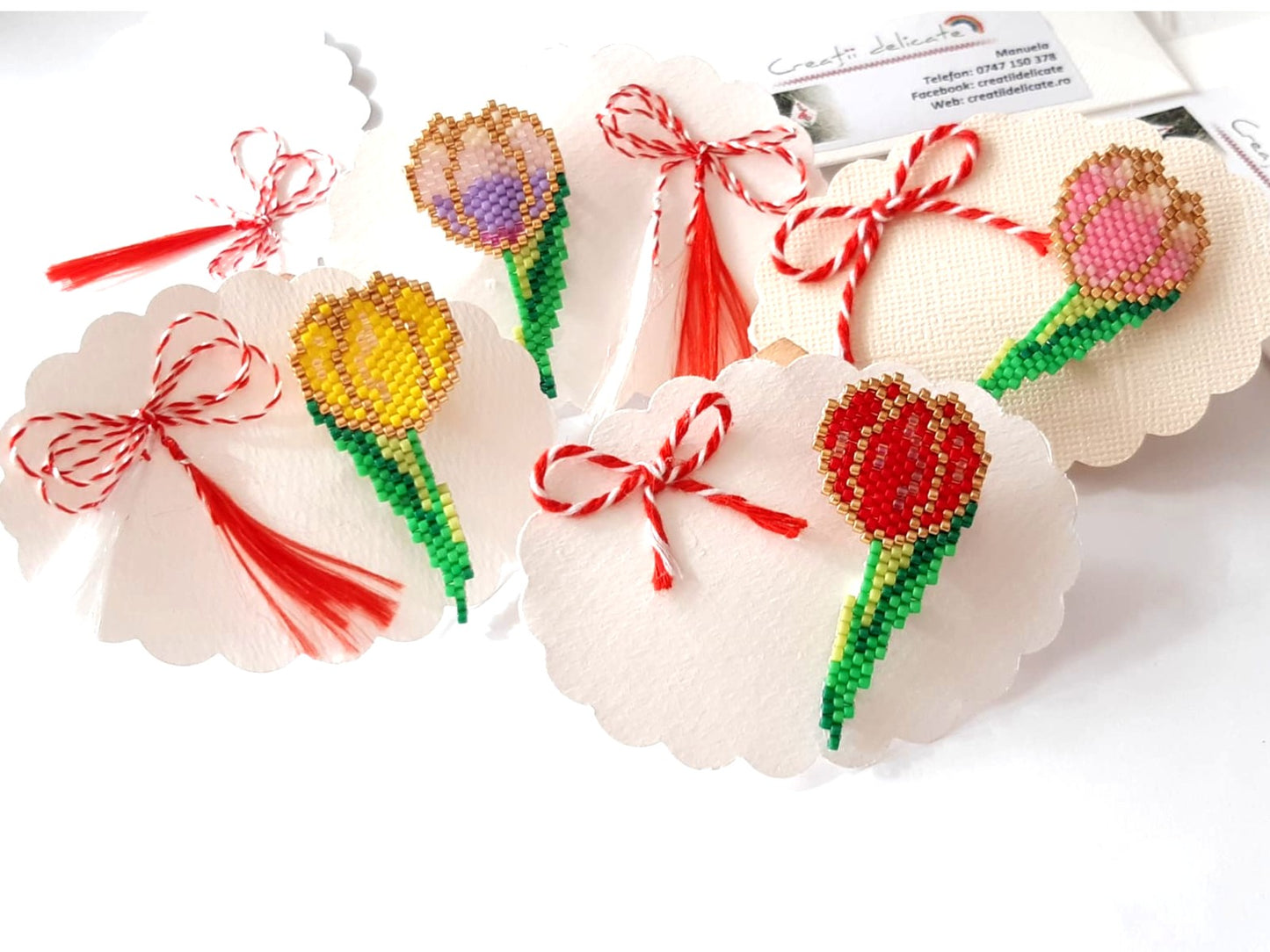 Brosa martisor lalea - ❤️ Creatii Delicate