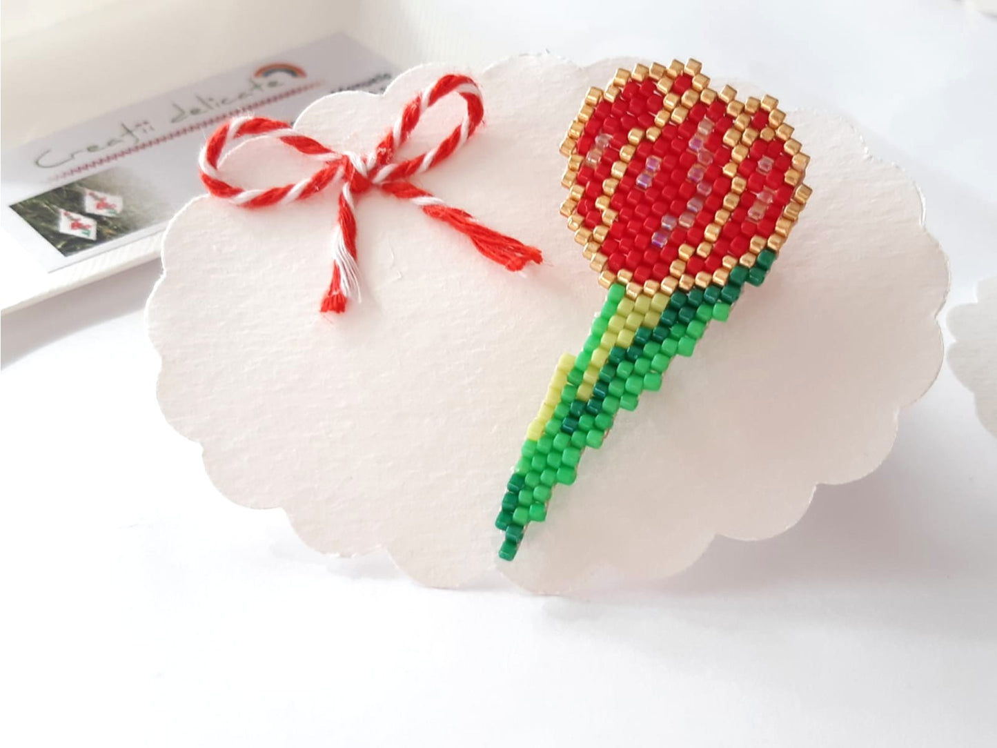 Brosa martisor lalea - ❤️ Creatii Delicate