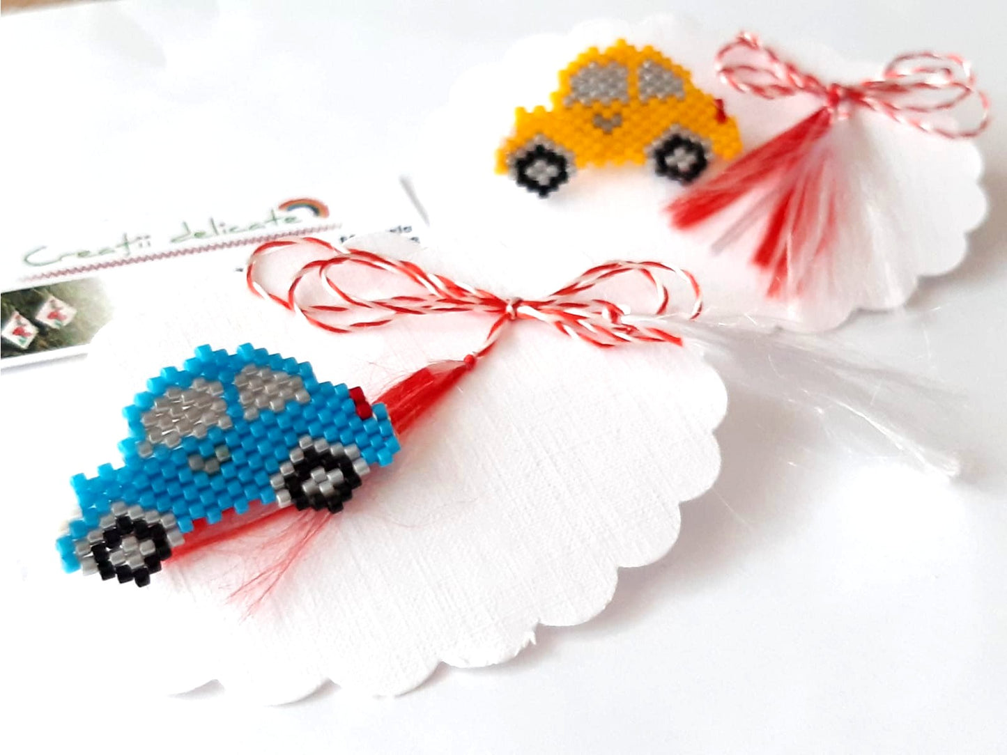 Brosa martisor masinuta - ❤️ Creatii Delicate