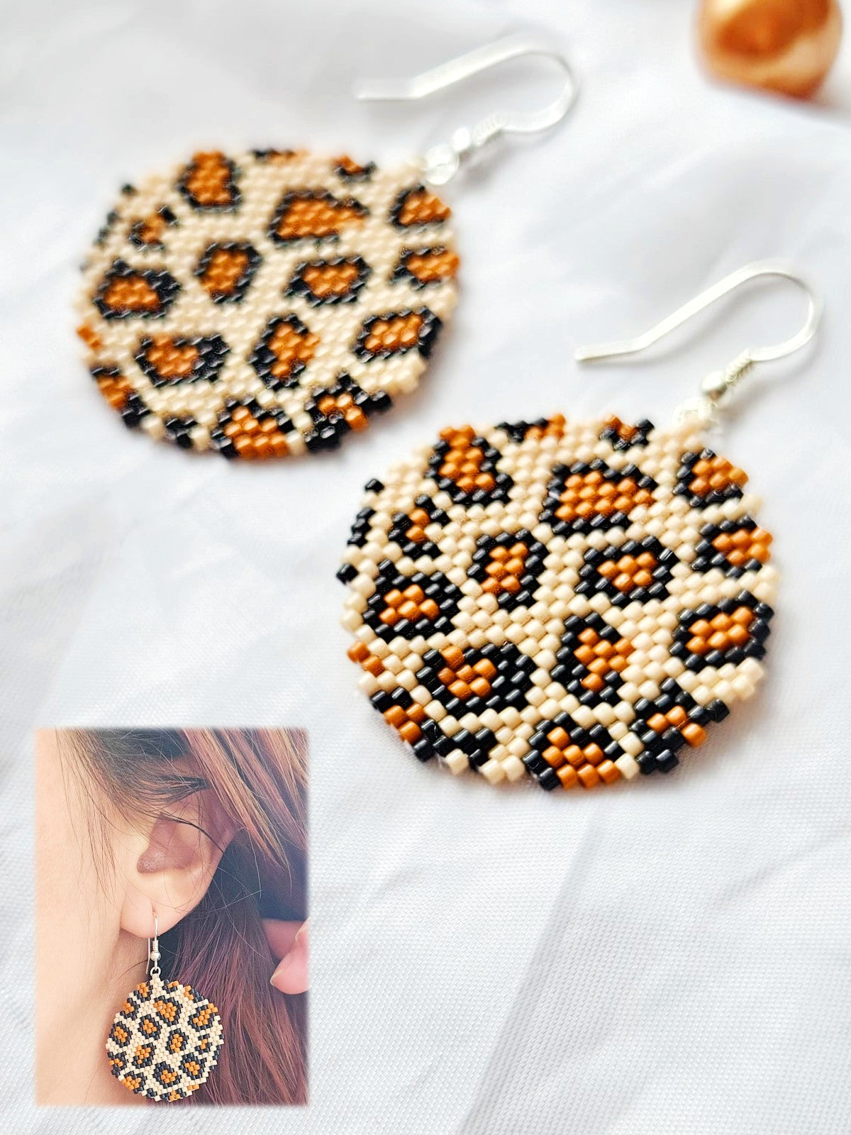 Cercei cerc mare Animal Print