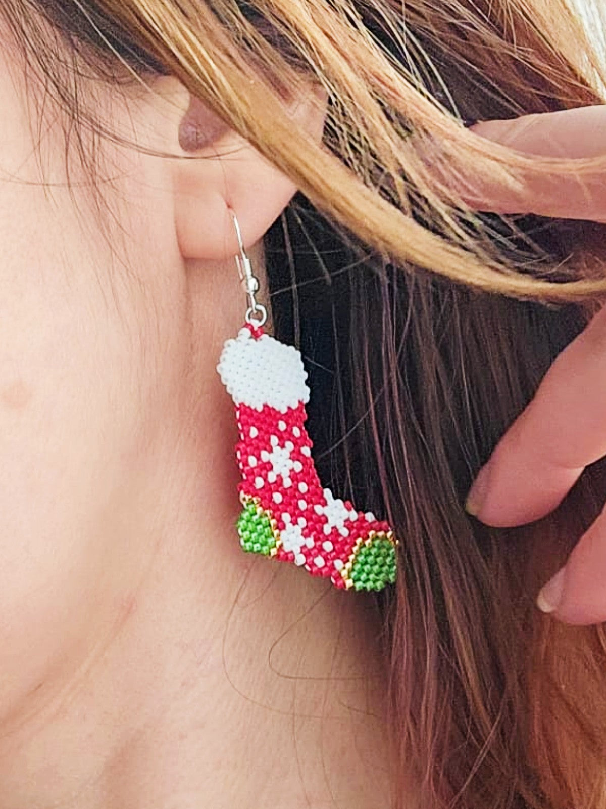 Cercei cizmulite Craciun - ❤️ Creatii Delicate