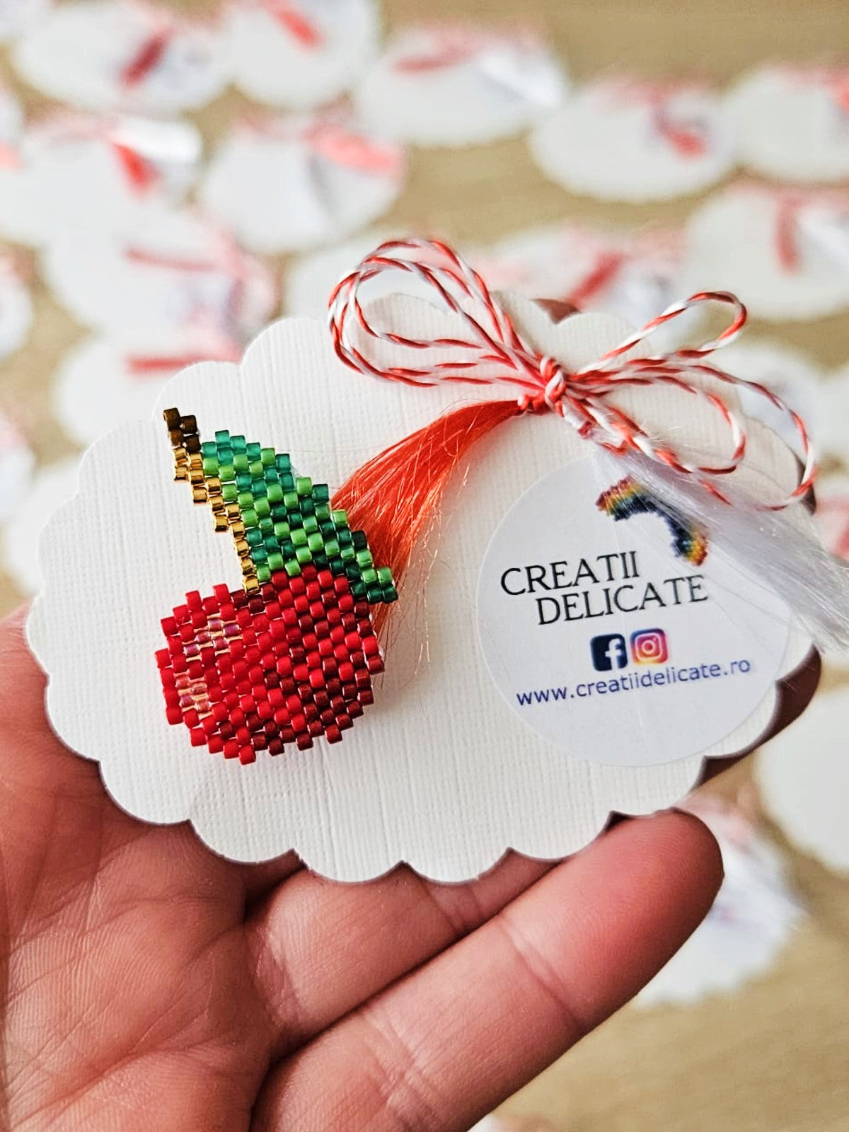 Brosa martisor cireasa