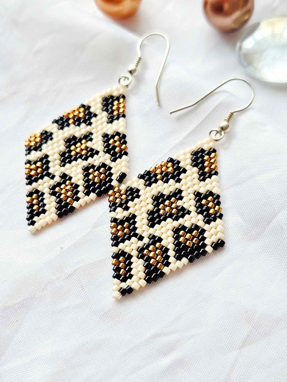 Cercei romb Animal Print