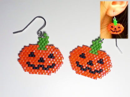 Cercei Halloween dovleac - Creatii Delicate