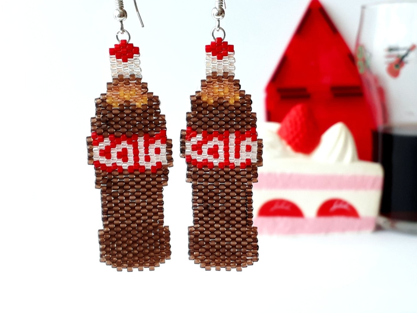 Cercei sticla cola - Creatii Delicate