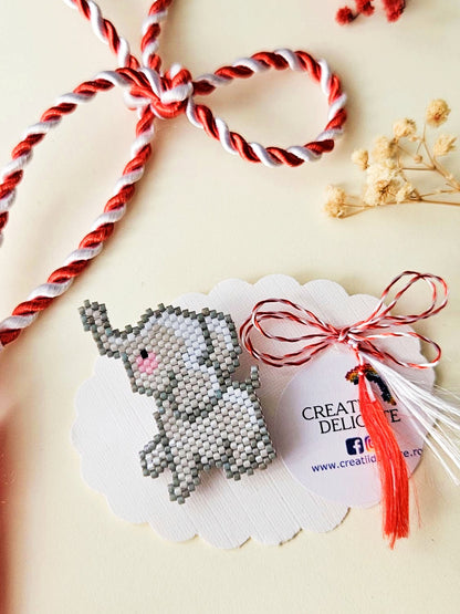 Brosa martisor elefant