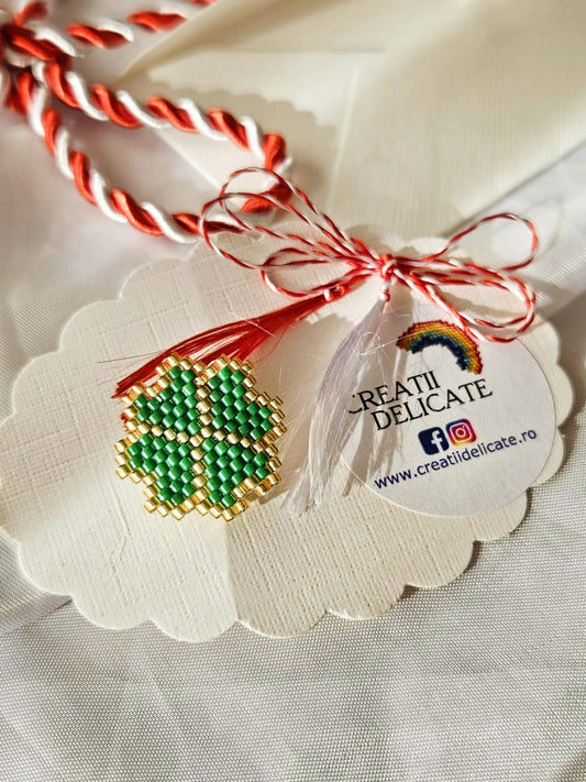 Brosa trifoi martisor - ❤️ Creatii Delicate 