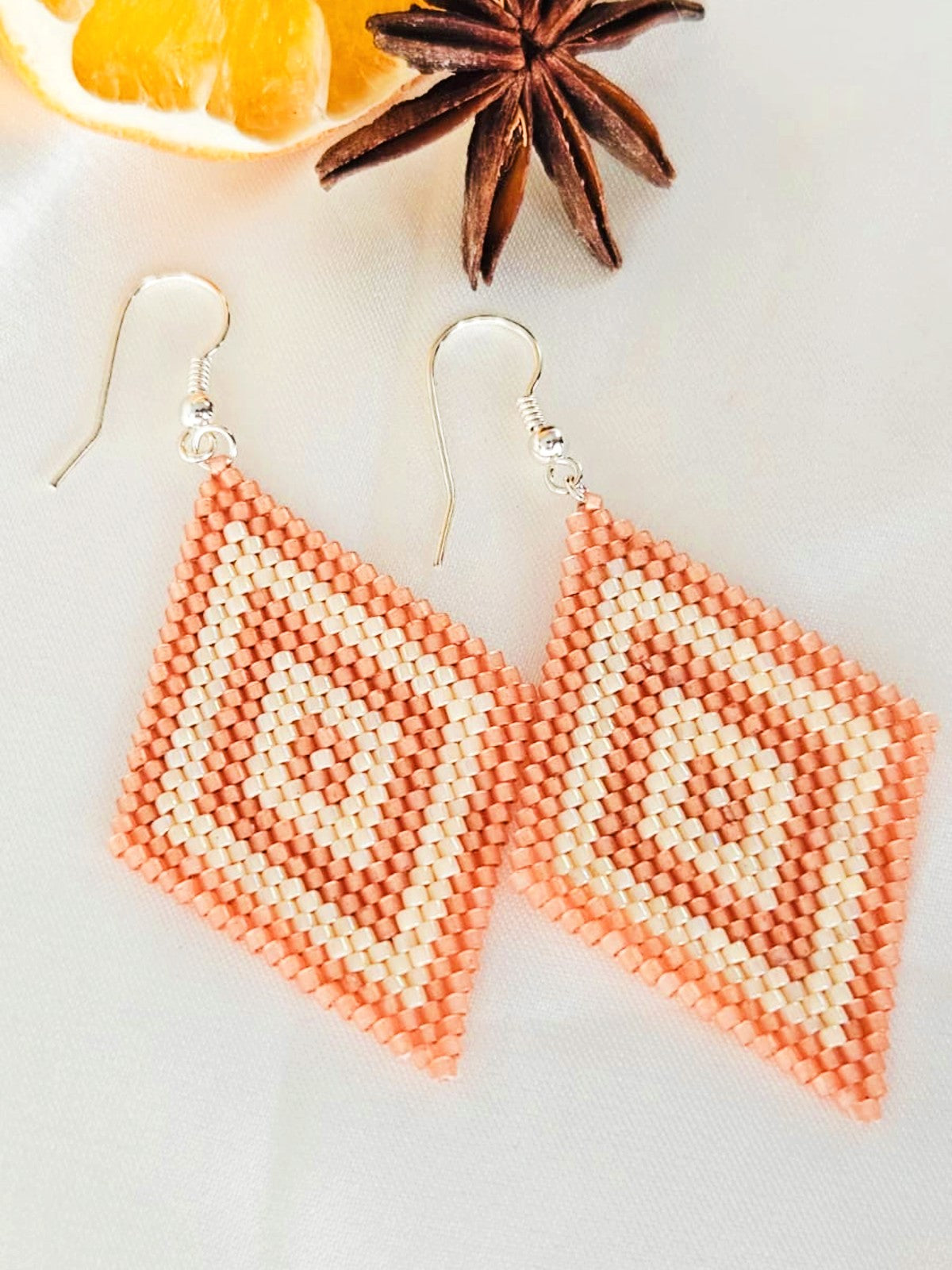 Cercei romb 2 nuante